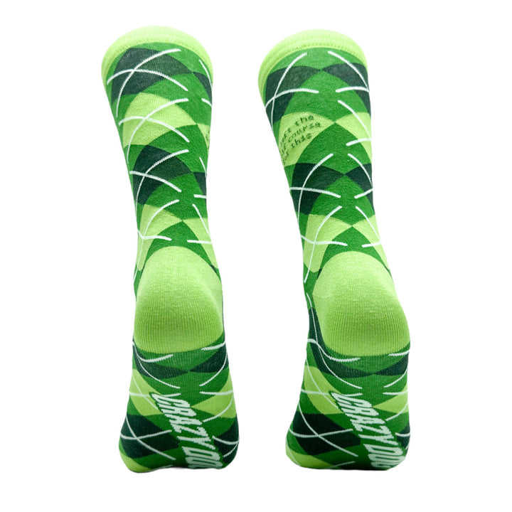 Mens I Left The Golf Course For This Socks Funny Golfing Lovers Joke Footwear Image 4