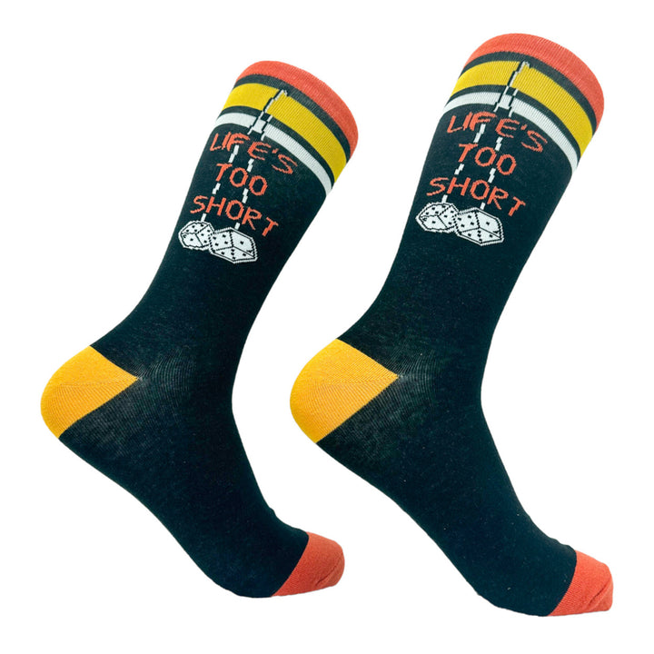 Men's Lifes Too Short To Drive Boring Cars Socks Funny Fast Car Engine Lovers Footwear Image 1