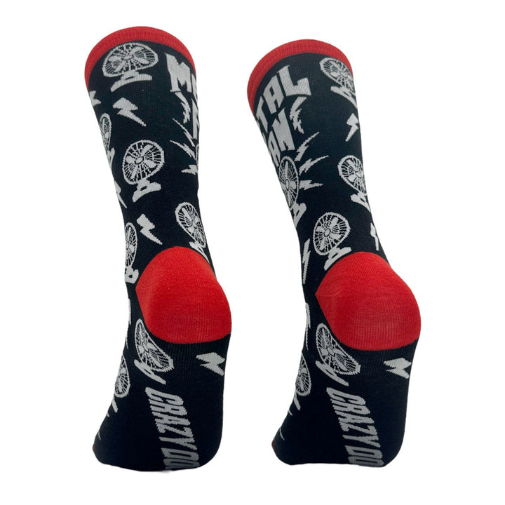 Mens Metal Fan Socks Funny Heavy Music Air Blowing Fans Joke Footwear Image 6