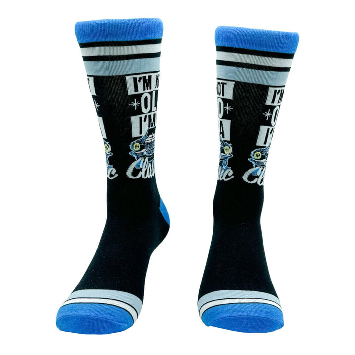 Mens Im Not Old Im A Classic Socks Funny Retro Car Joke Footwear Image 4