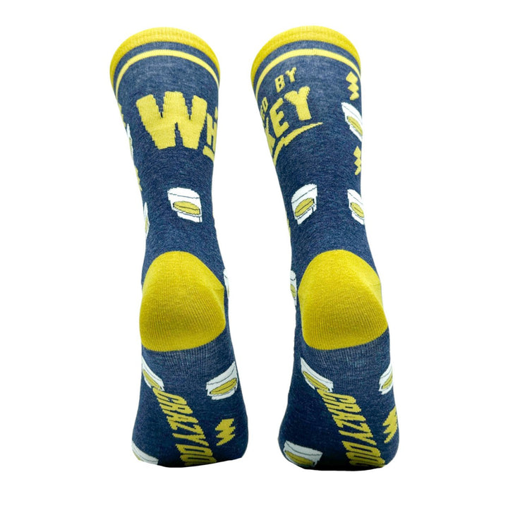 Mens Powered By Whiskey Socks Funny Alcohol Drinking Liquor Lovers Footwear Image 6