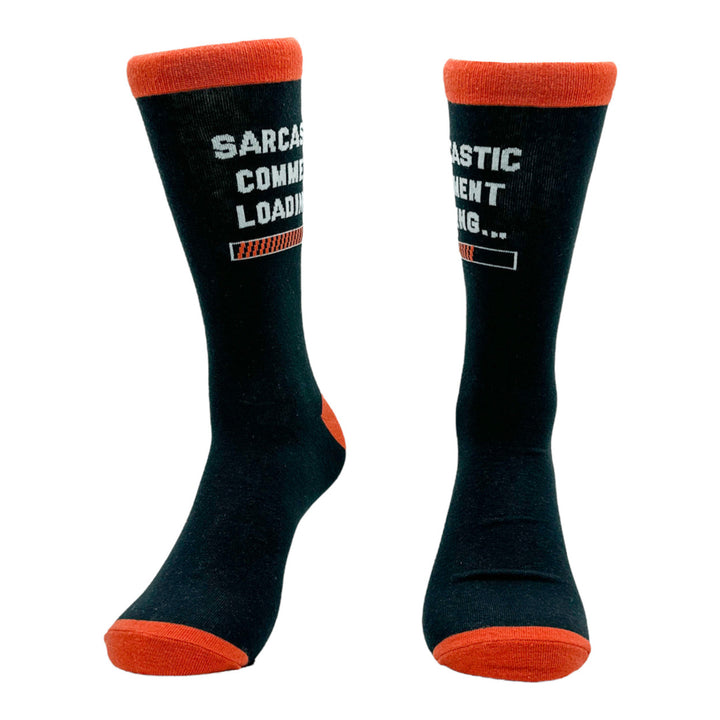 Mens Sarcastic Comment Loading Socks Funny Loading Bar Joke Footwear Image 4