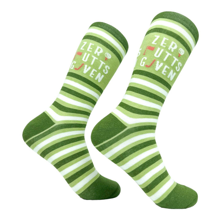 Mens Zero Putts Given Socks Funny Golf Putt Lovers Joke Footwear Image 1