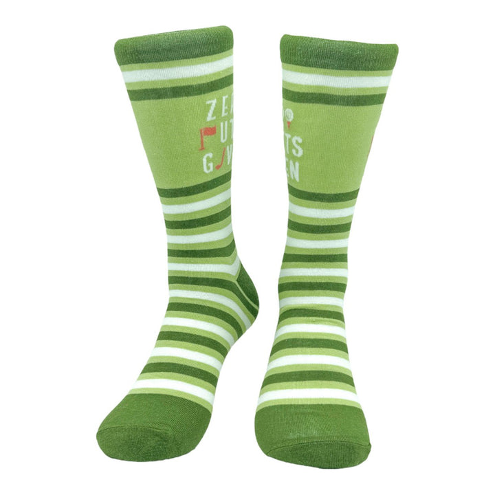 Mens Zero Putts Given Socks Funny Golf Putt Lovers Joke Footwear Image 4