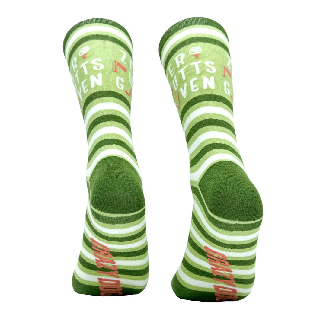 Mens Zero Putts Given Socks Funny Golf Putt Lovers Joke Footwear Image 6