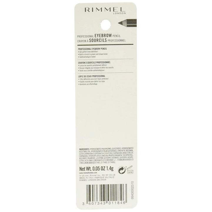 Rimmel Professional Eyebrow Dark Brown 001 0.05 Ounces Image 4