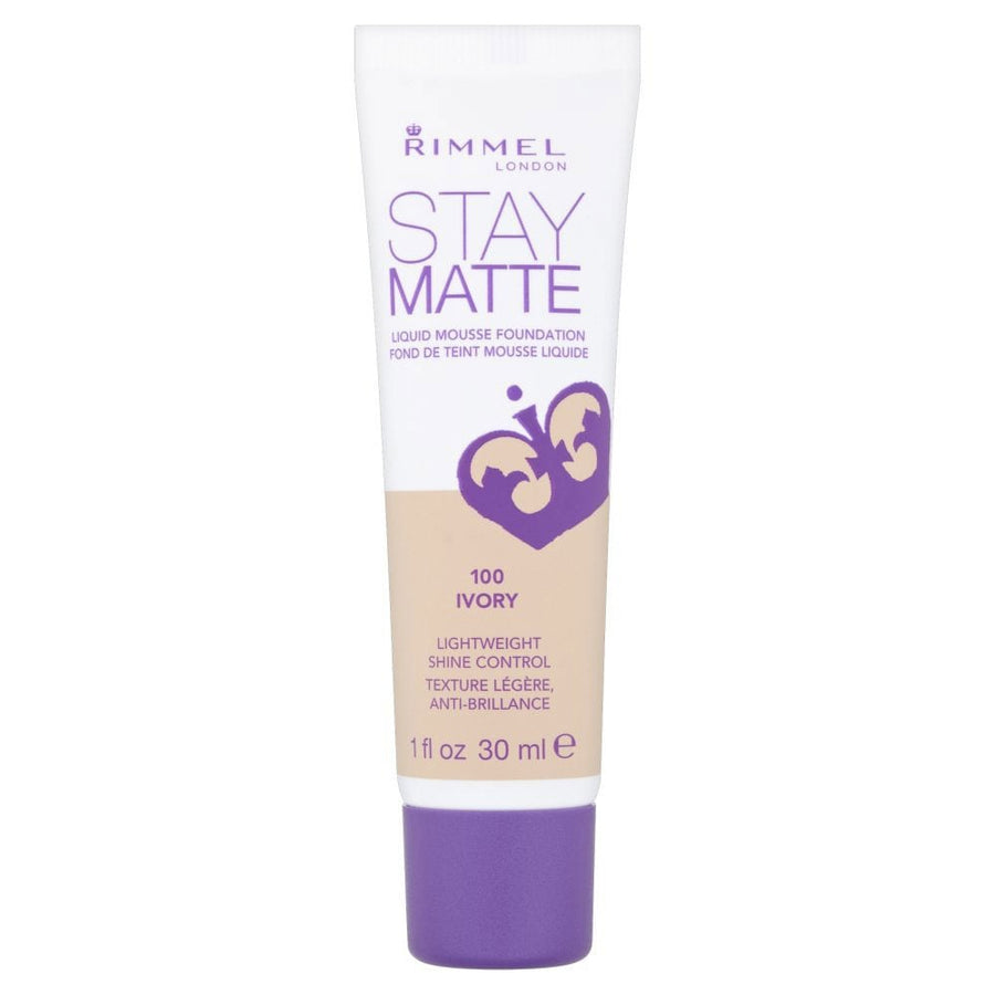 Rimmel London Stay Matte Liquid Mousse Foundation Ivory Lightweight Matte Finish Image 1