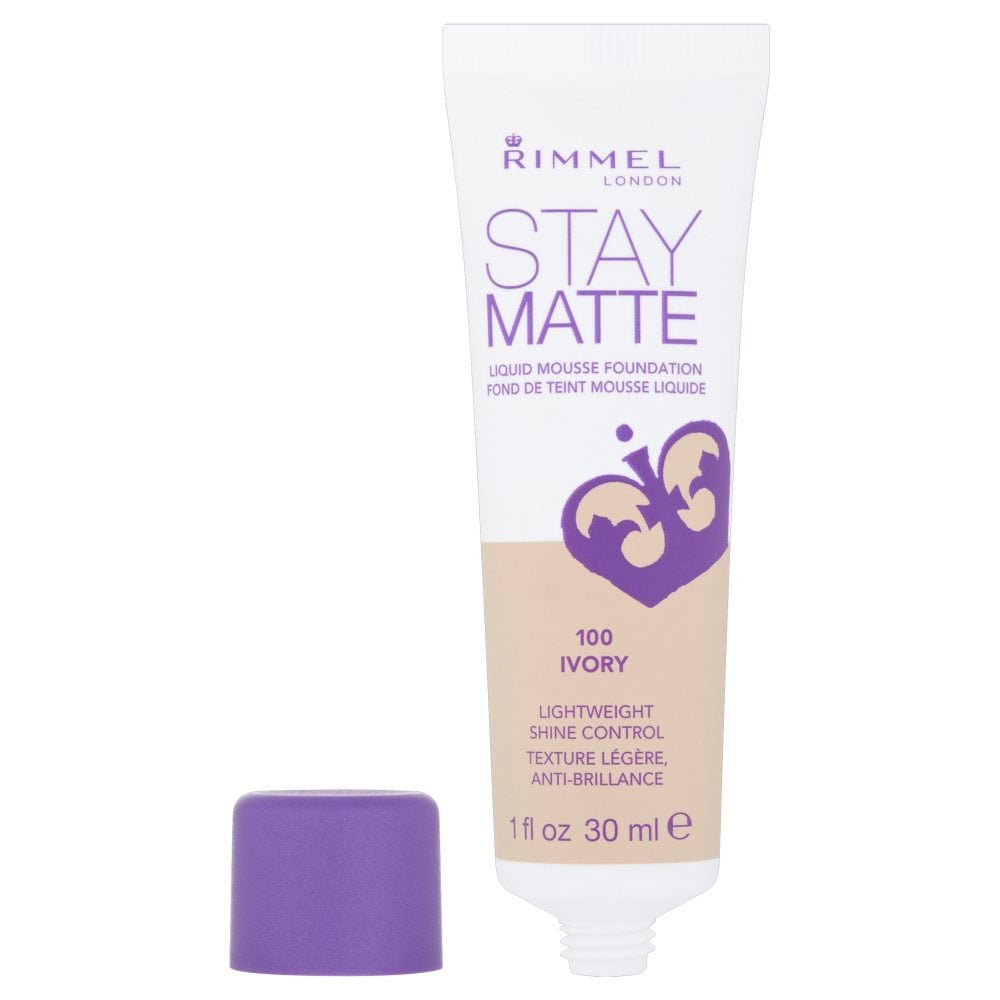 Rimmel London Stay Matte Liquid Mousse Foundation Ivory Lightweight Matte Finish Image 2