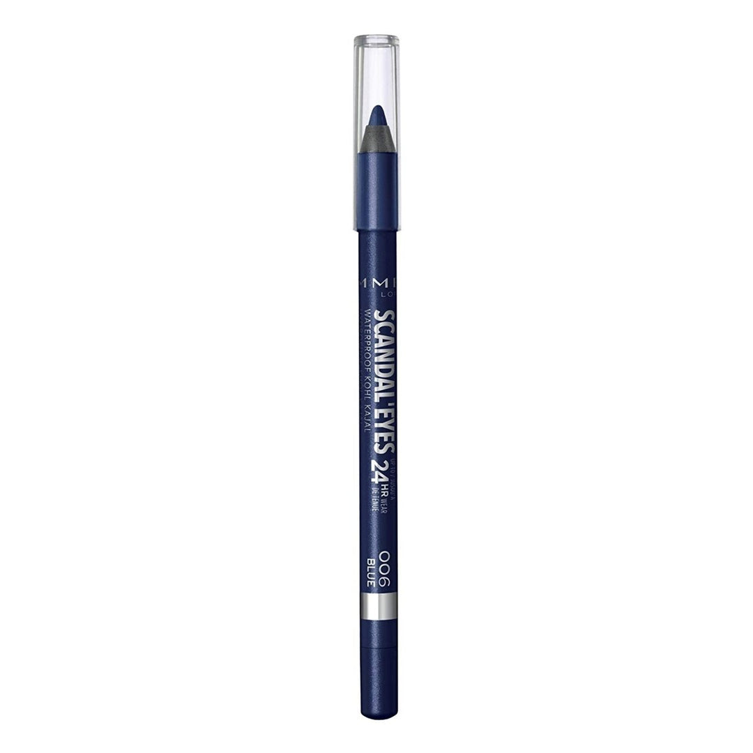 Rimmel Scandaleyes Waterproof Kohl Kajal Liner 006 Deep Blue 0.04 oz Creamy Formula Image 2