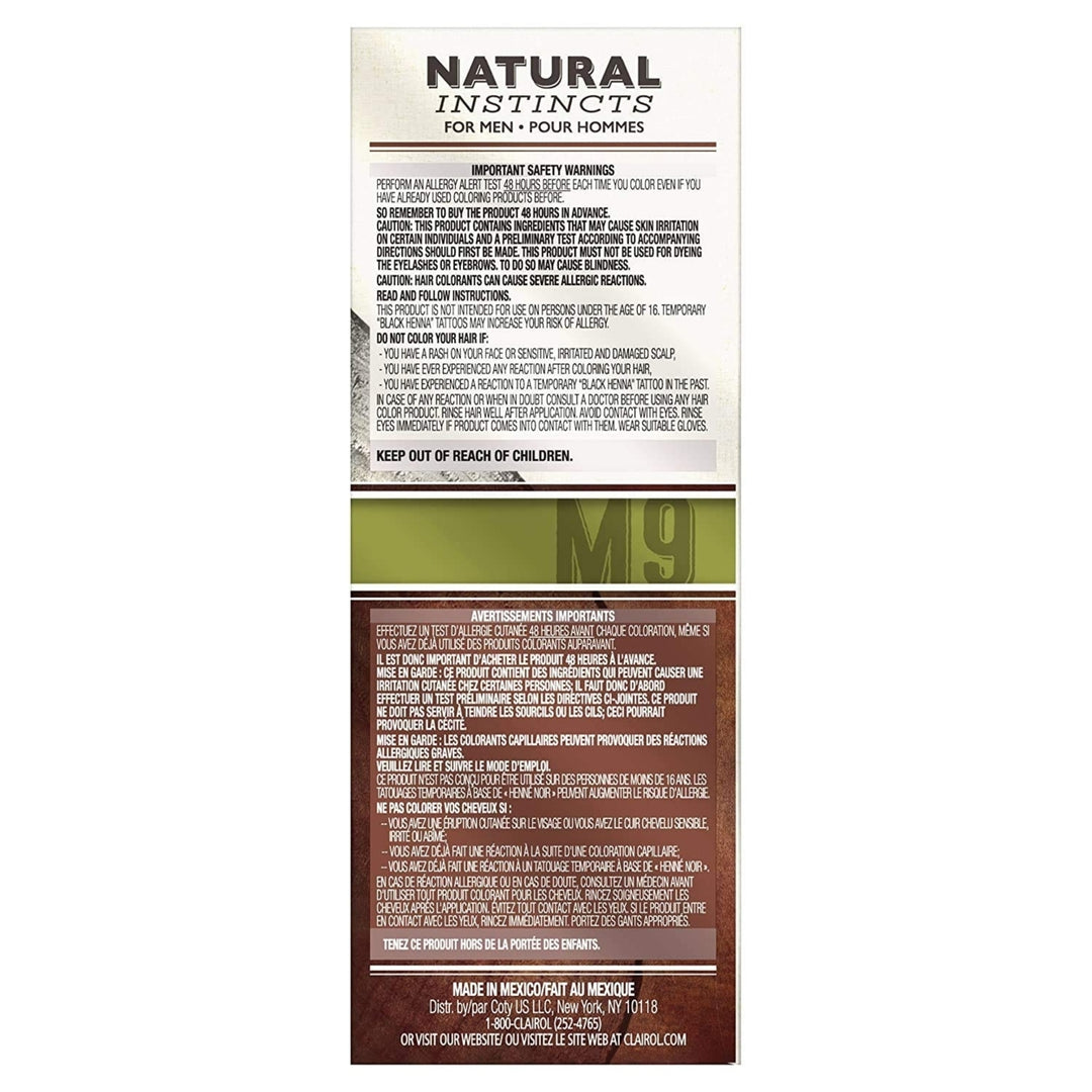 Clairol Natural Instincts Semi-Permanent Hair Dye Kit for Men, Light Brown Image 4