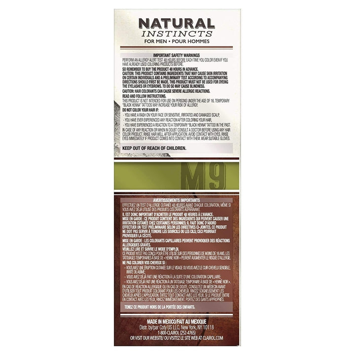 Clairol Natural Instincts Semi-Permanent Hair Dye Kit for Men Light Brown Image 4