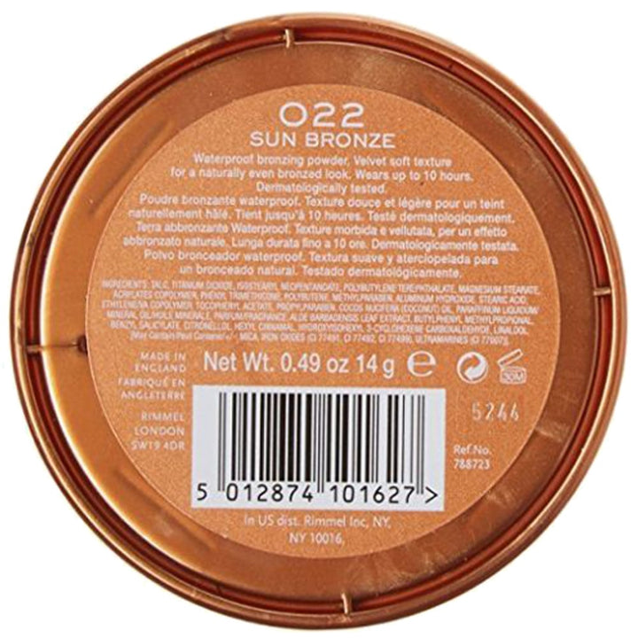 Rimmel Natural Bronzer Sun Bronze Lightweight Tanning Powder Three Shades Available Image 3