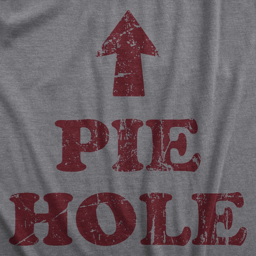 Mens Pie Hole T Shirt Funny Thanksgiving Pies Dessert Lovers Tee For Guys Image 2