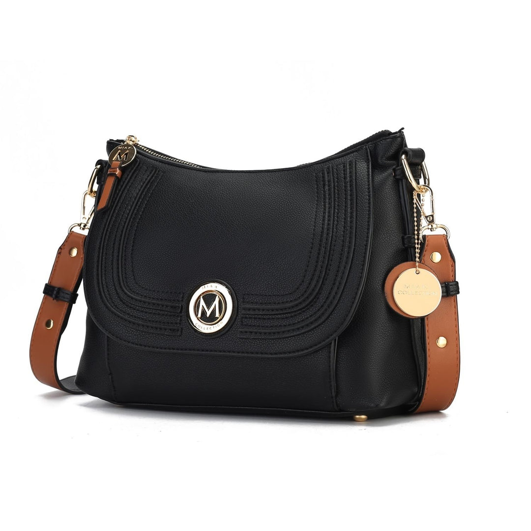 MKF Collection Maggie Crossbody Bag Vegan Leather Multi-Functional Shoulder Bag Handbag by Mia K. Image 3