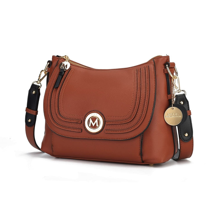 MKF Collection Maggie Crossbody Bag Vegan Leather Multi-Functional Shoulder Bag Handbag by Mia K. Image 4