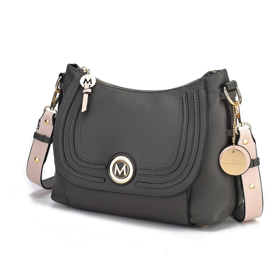 MKF Collection Maggie Crossbody Bag Vegan Leather Multi-Functional Shoulder Bag Handbag by Mia K. Image 4