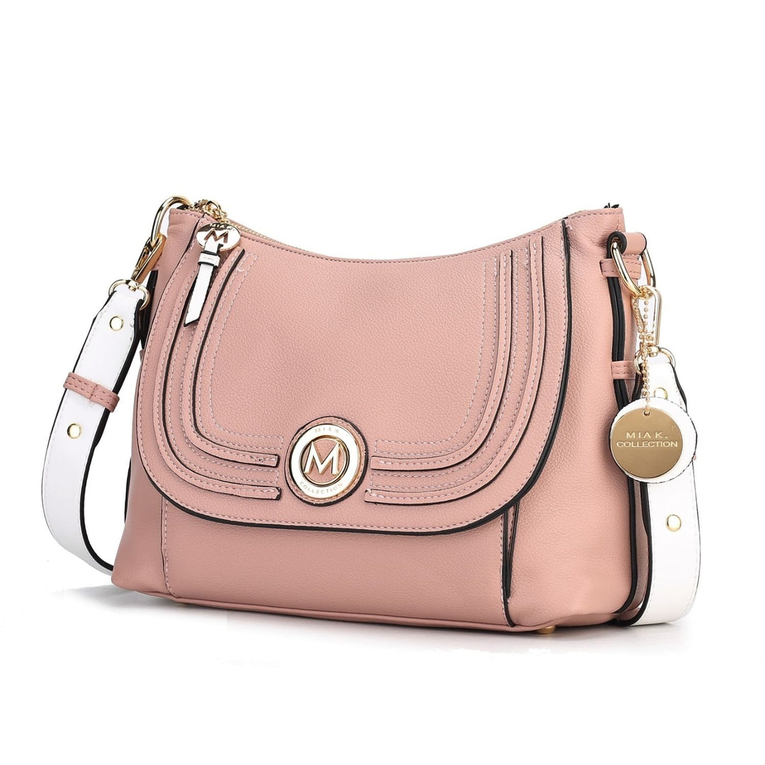 MKF Collection Maggie Crossbody Bag Vegan Leather Multi-Functional Shoulder Bag Handbag by Mia K. Image 7