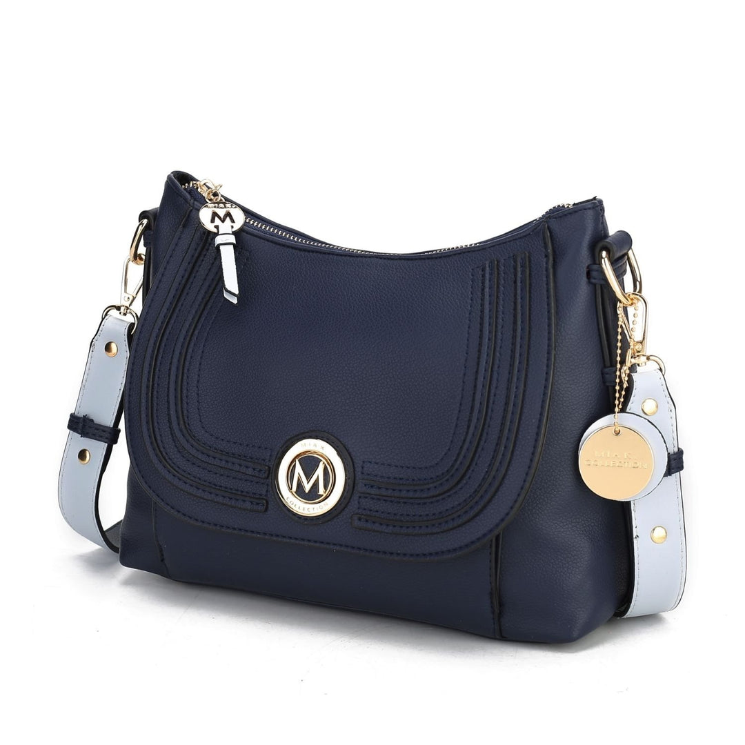 MKF Collection Maggie Crossbody Bag Vegan Leather Multi-Functional Shoulder Bag Handbag by Mia K. Image 8