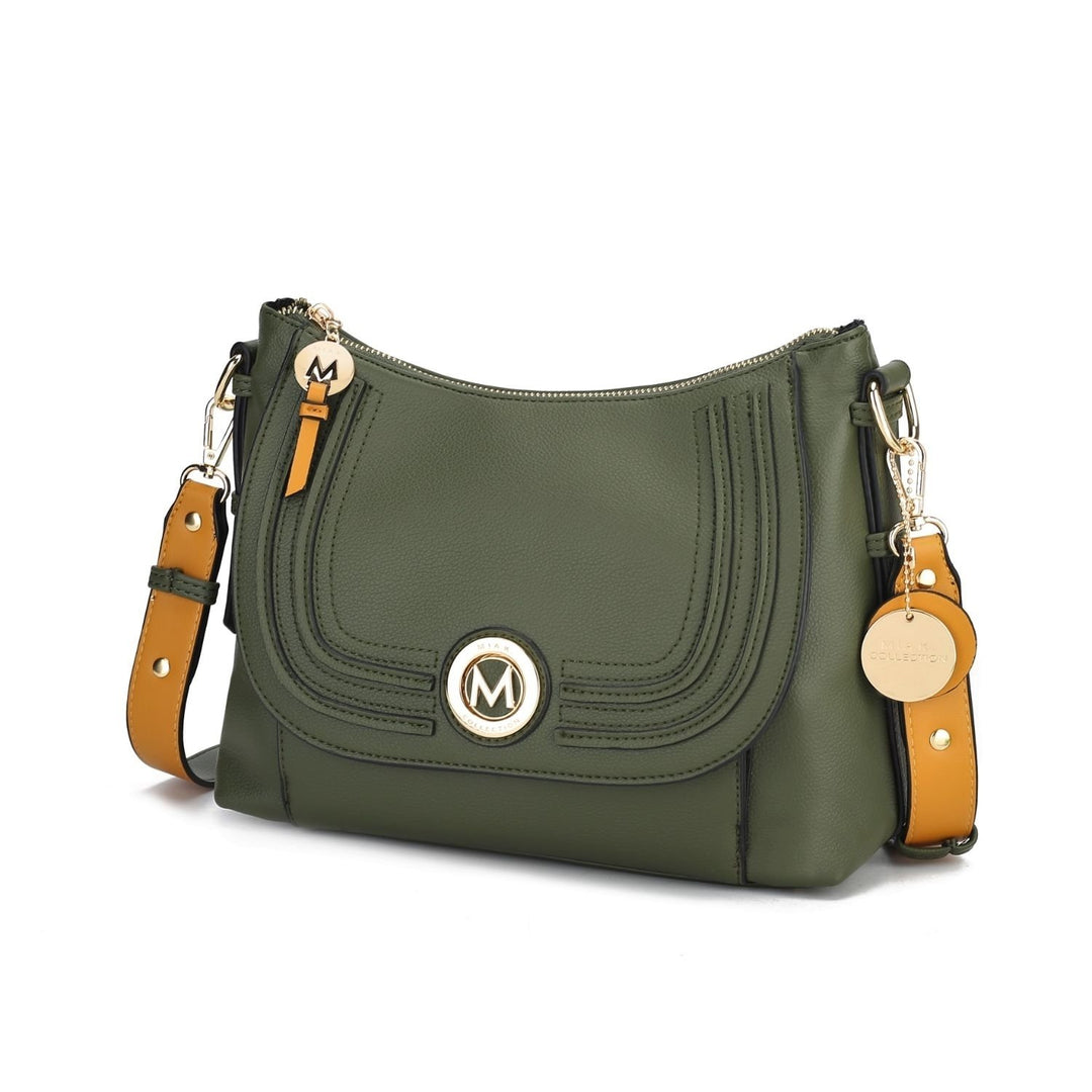 MKF Collection Maggie Crossbody Bag Vegan Leather Multi-Functional Shoulder Bag Handbag by Mia K. Image 10