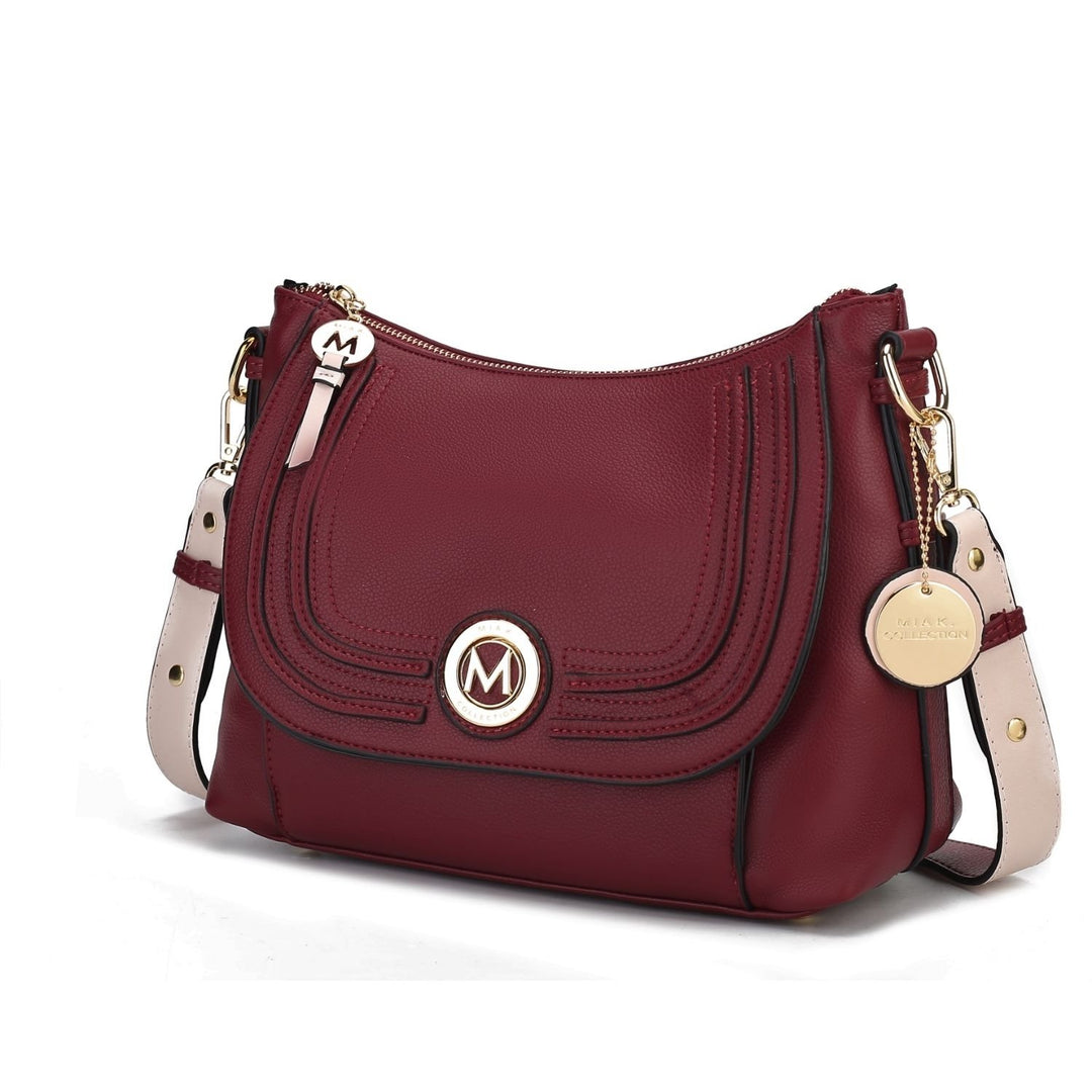 MKF Collection Maggie Crossbody Bag Vegan Leather Multi-Functional Shoulder Bag Handbag by Mia K. Image 11