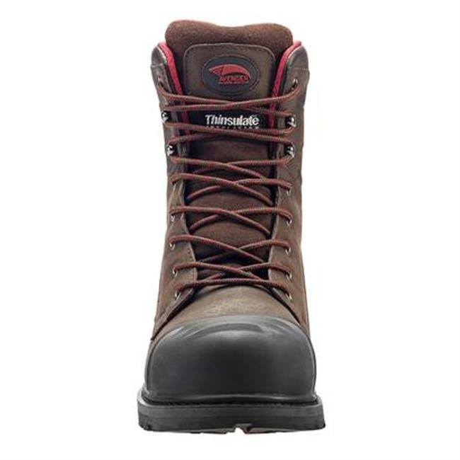 Avenger Mens 8-inch Carbon Toe Insulated Waterproof Work Boot Brown - A7575  BROWN Image 3