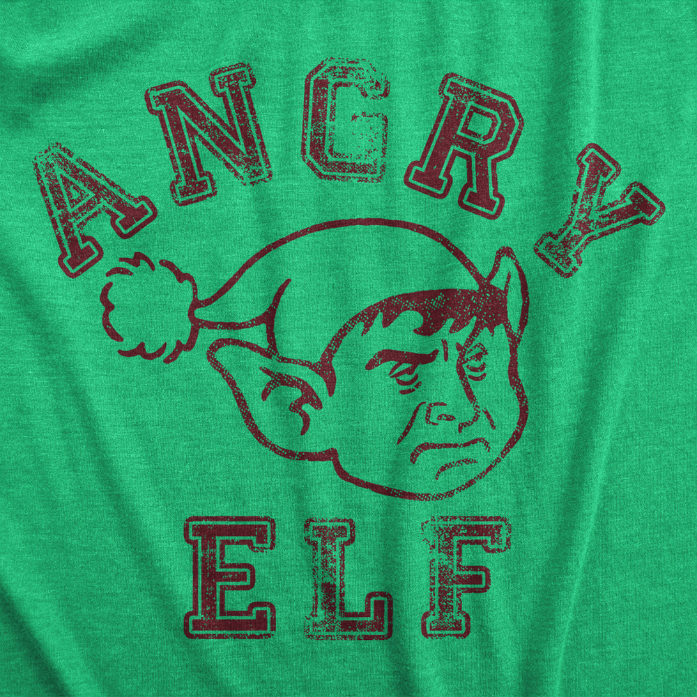 Womens Angry Elf T Shirt Funny Xmas Party Pissed Off Elves Santas Helpers Tee For Ladies Image 2