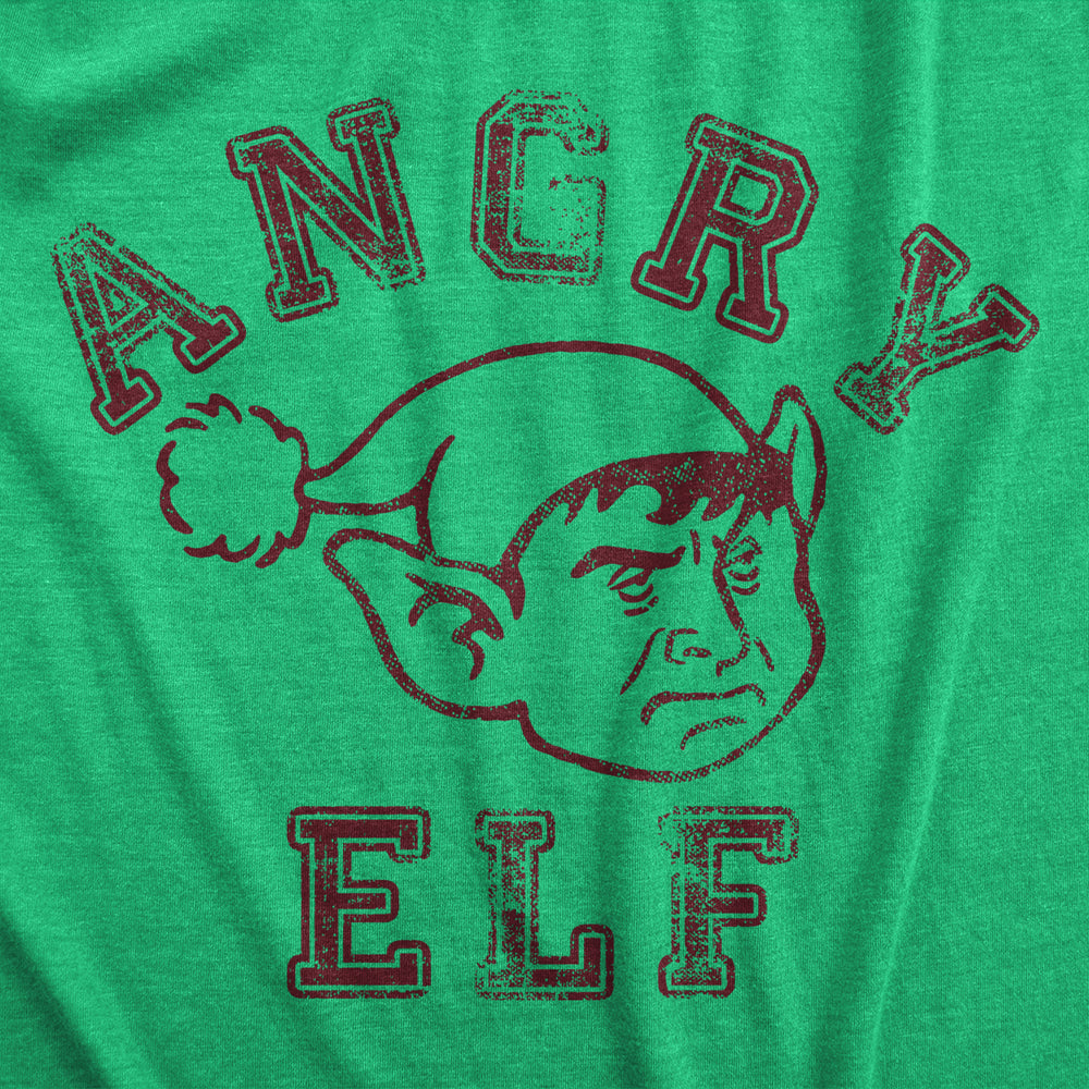 Mens Angry Elf T Shirt Funny Xmas Party Pissed Off Elves Santas Helpers Tee For Guys Image 2