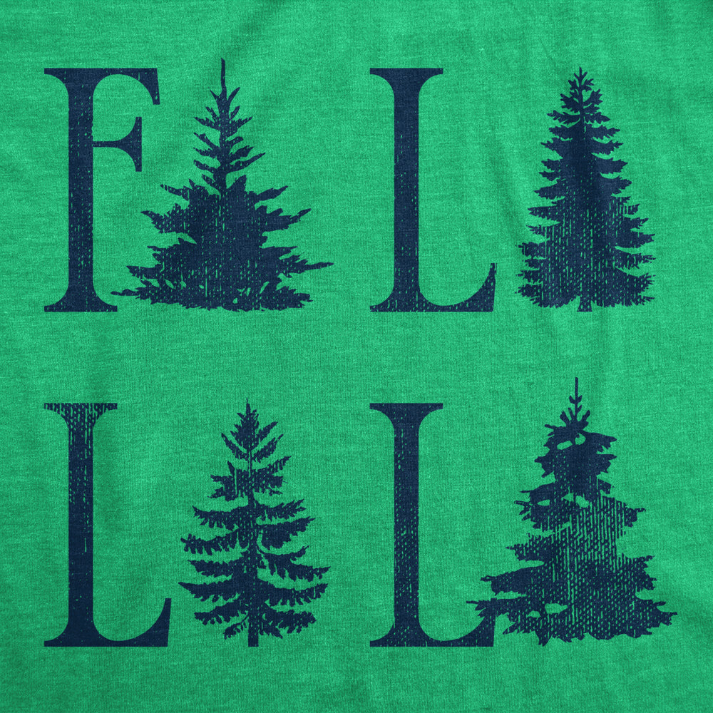 Womens Fa La La La T Shirt Funny Xmas Carol Tree Tee For Ladies Image 2