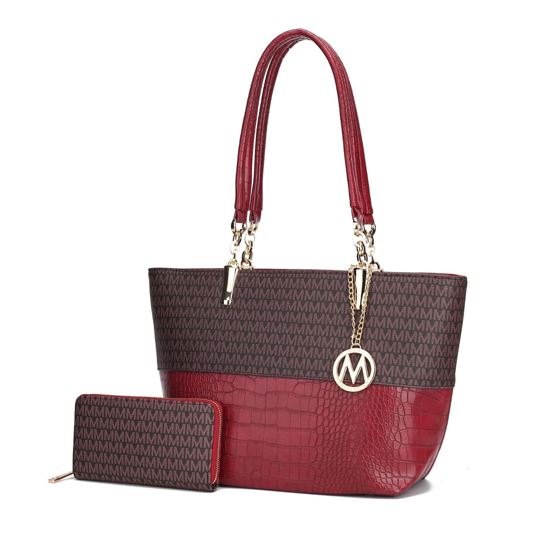 MKF Collection Sasha Tote Multi-Functional Shoulder Bag Handbag by Mia K. Image 1