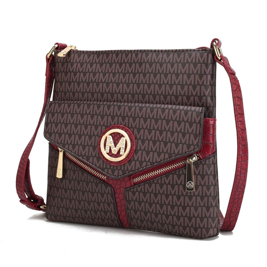 MKF Collection Cecilia Crossbody Handbag Multi-Functional Shoulder Bag by Mia K Image 7