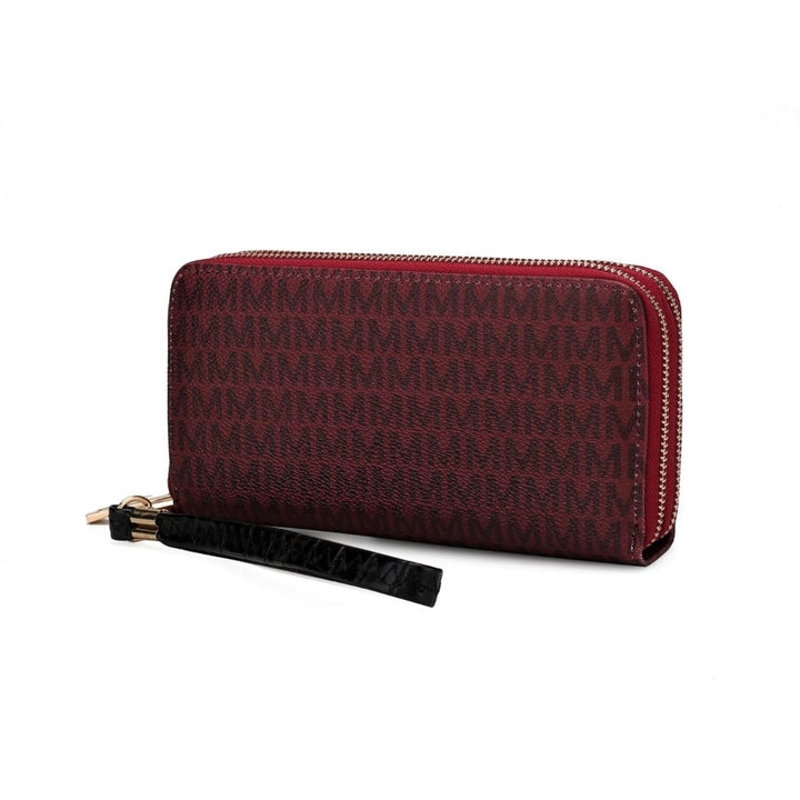 MKF Collection Noemy Handbag Multi-Compartments M Signature Wristlet -Wallet by Mia K. Image 3