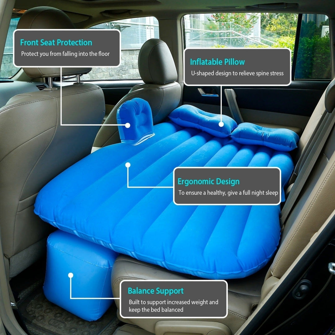 Car Air Mattress Bed Inflation Car Mattress Bed Portable Travel Camping Sleep Mat Car Inflation Bed For Trip Image 6