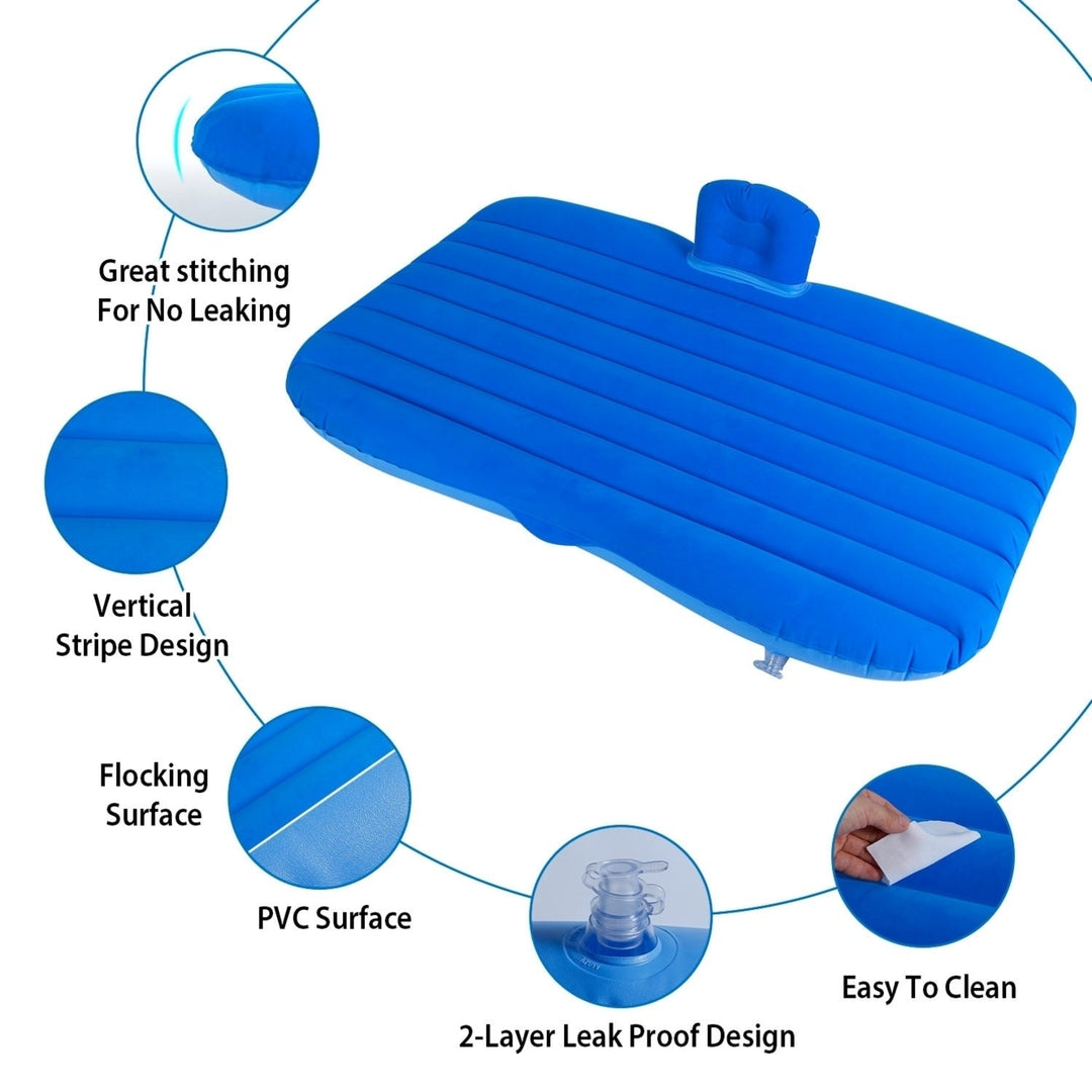 Car Air Mattress Bed Inflation Car Mattress Bed Portable Travel Camping Sleep Mat Car Inflation Bed For Trip Image 7