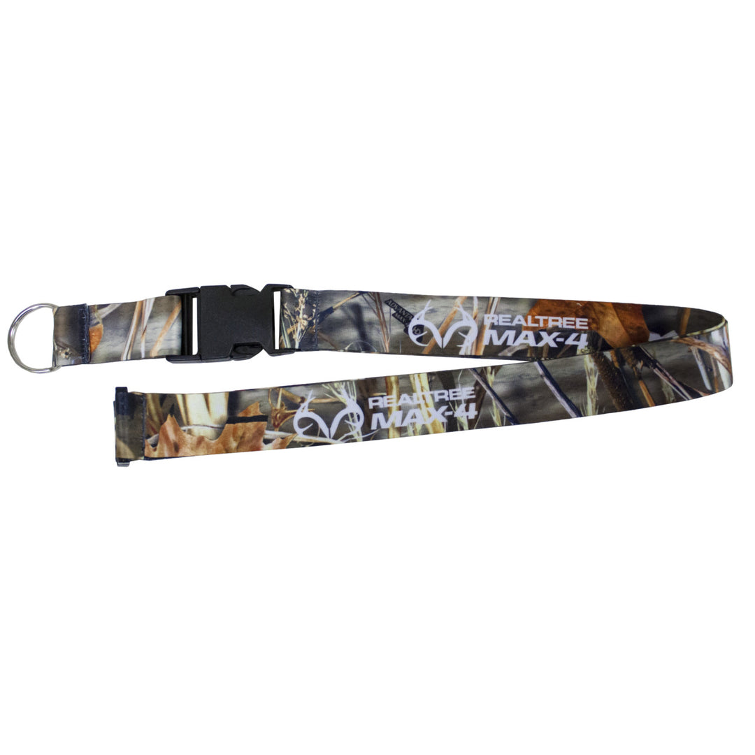 RealTree Max-4 Camo Pattern Breakaway Lanyard Keychain with Detachable Clasp Image 1