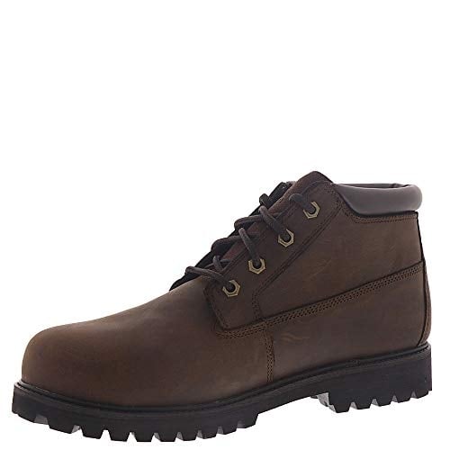 SKECHERS WORK Mens Trevok ST Steel Toe Waterproof Work Boot Brown - 200004-CDB 7-13 BROWN Image 4