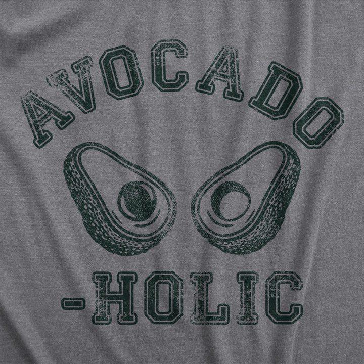 Mens Avocado Holic T Shirt Funny Guacamole Lovers Addict Tee For Guys Image 2