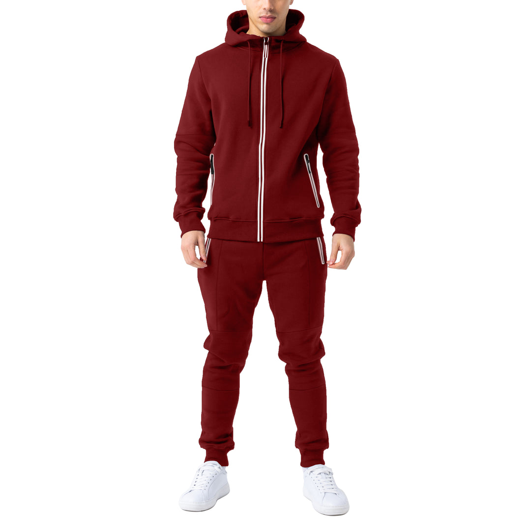 Mens Stylish Slim fitting Hoodie and Jogger Set Image 7