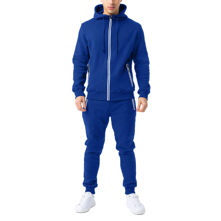 Mens Stylish Slim fitting Hoodie and Jogger Set Image 8