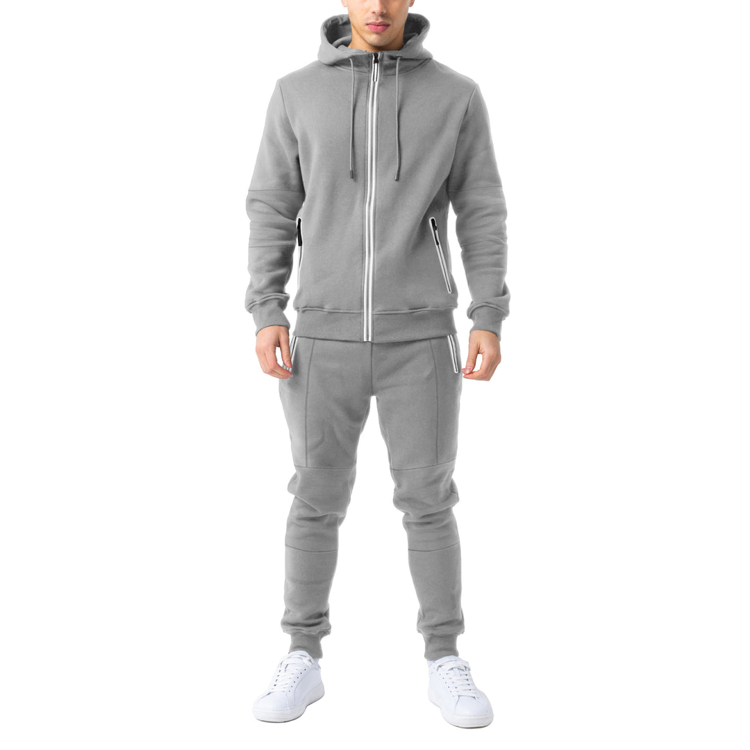 Mens Stylish Slim fitting Hoodie and Jogger Set Image 9