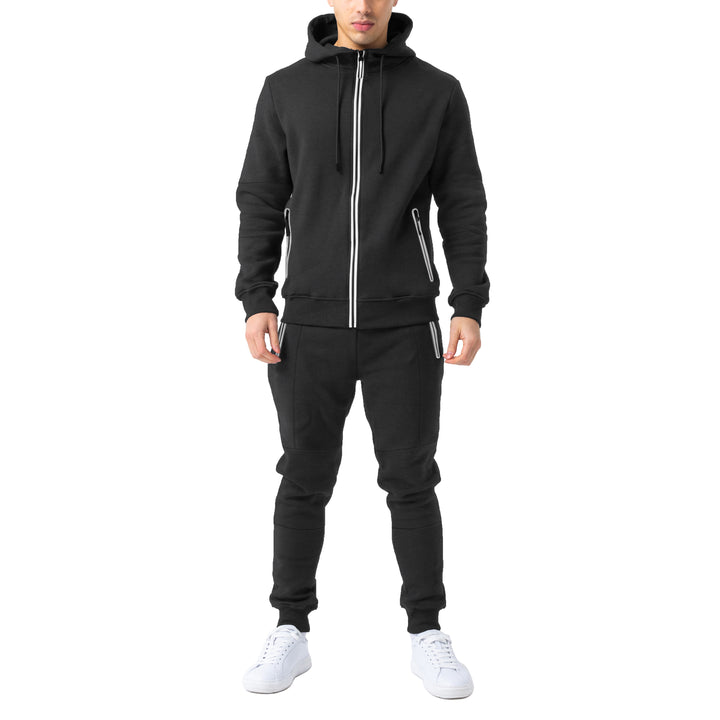 Mens Stylish Slim fitting Hoodie and Jogger Set Image 11