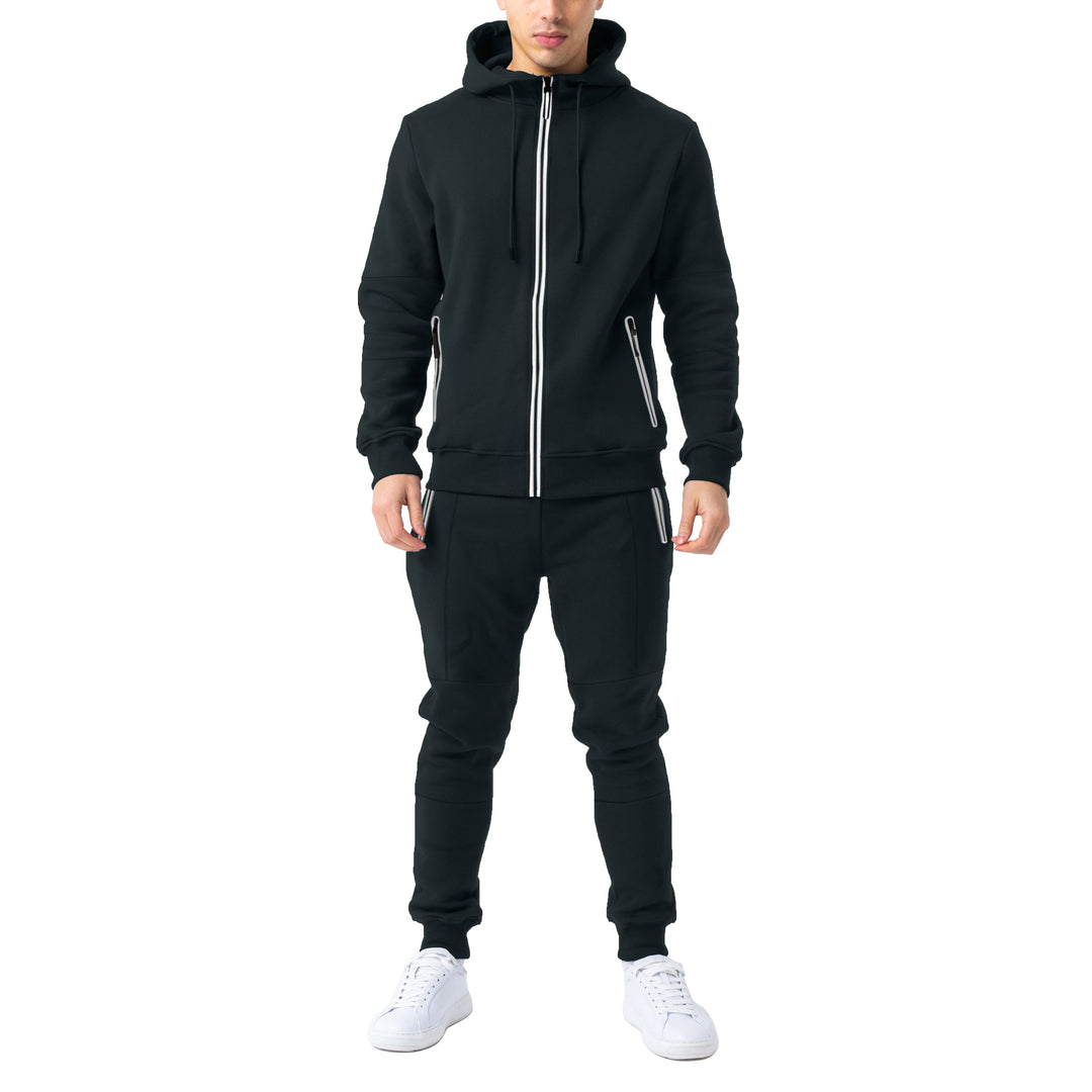 Mens Stylish Slim fitting Hoodie and Jogger Set Image 12