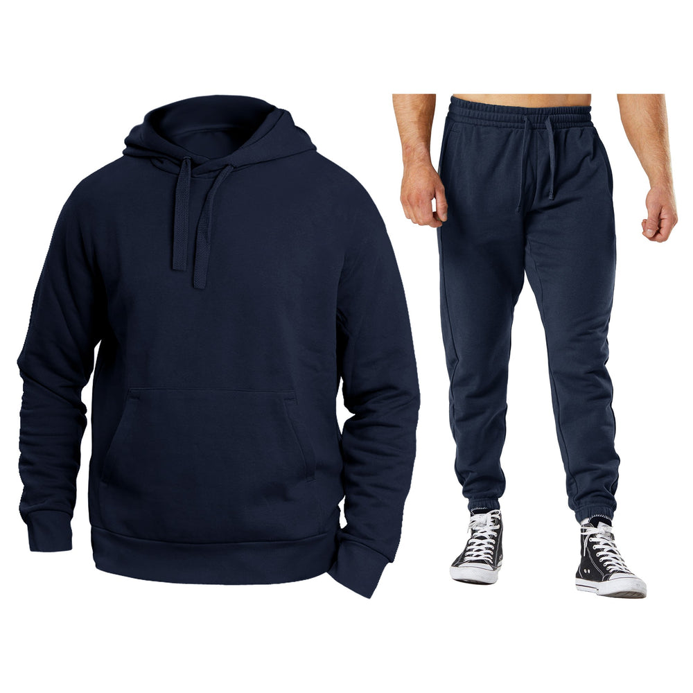 Mens Athletic Warm Jogging Pullover Active Sweatsuit Image 2