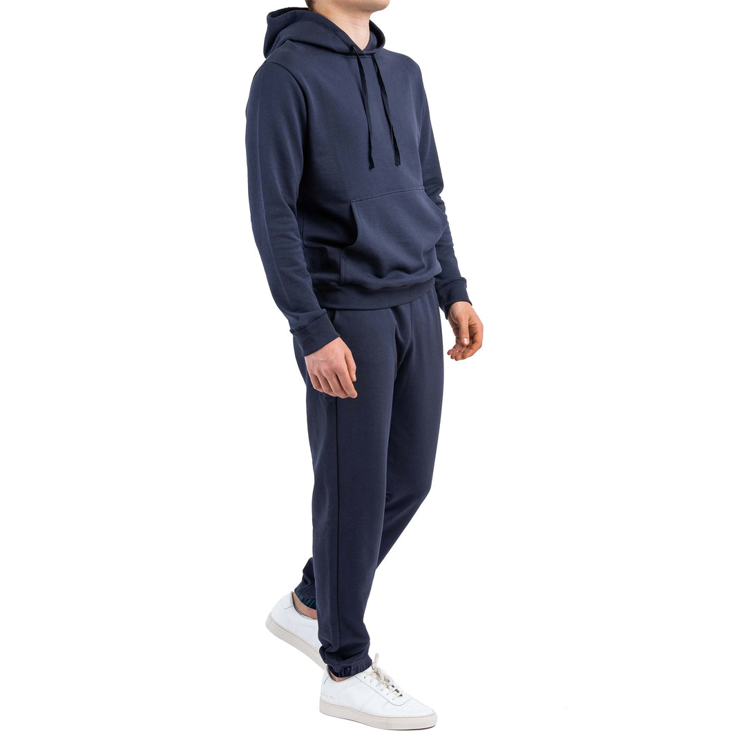 Mens Athletic Warm Jogging Pullover Sweatshirt Pants Set Fleece Lined Activewear Image 7