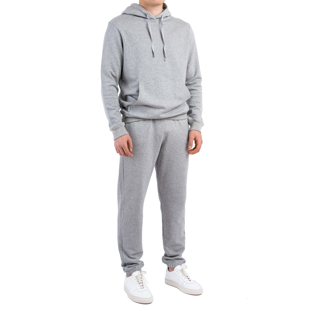 Mens Athletic Warm Jogging Pullover Sweatshirt Pants Set Fleece Lined Activewear Image 8