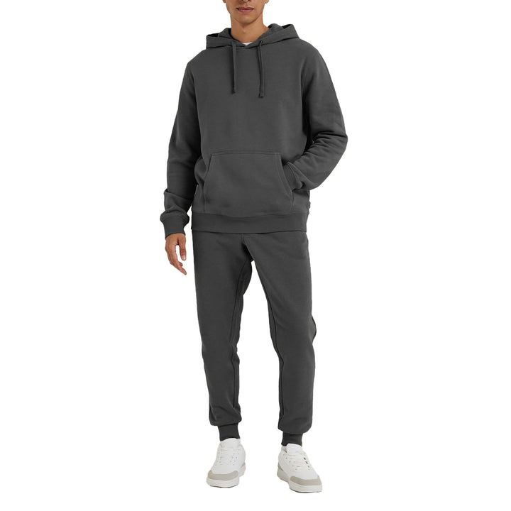 Mens Athletic Warm Jogging Pullover Active Tracksuit Image 4