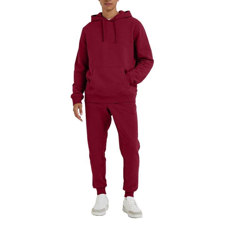 Mens Athletic Warm Jogging Pullover Active Tracksuit Image 9