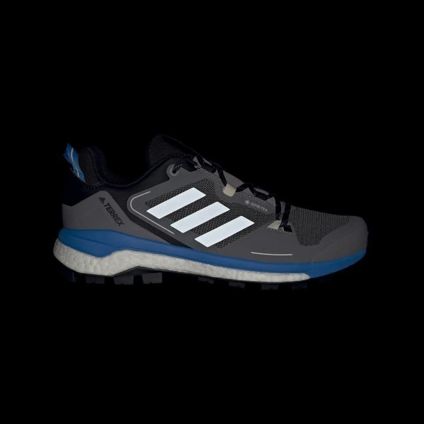 adidas Mens Terrex Skychaser Gore-TEX 2.0 Hiking Shoe GREY THREE/GREY TWO/BLUE RUSH Image 3