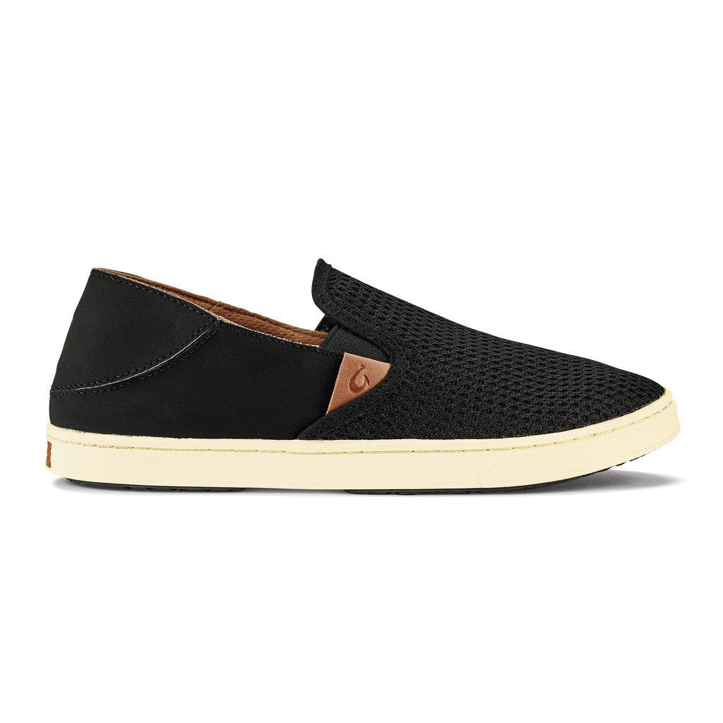 OluKai Womens Pehuea Slip-on Sneaker Black/Black - 20271-4040  Black / Black Image 1