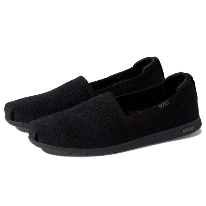 Skechers Womens Arch Fit Plush - Breezy Babe Slip-On Black/Black - 114109-BBK black/black Image 1