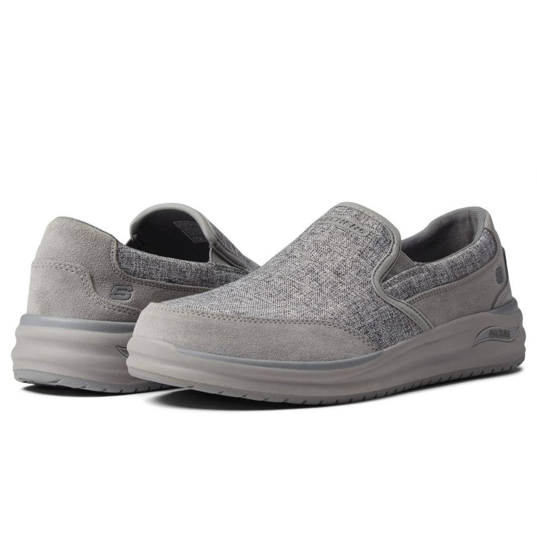 Skechers mens Arch Fit Melo - Ranston GRAY Image 4